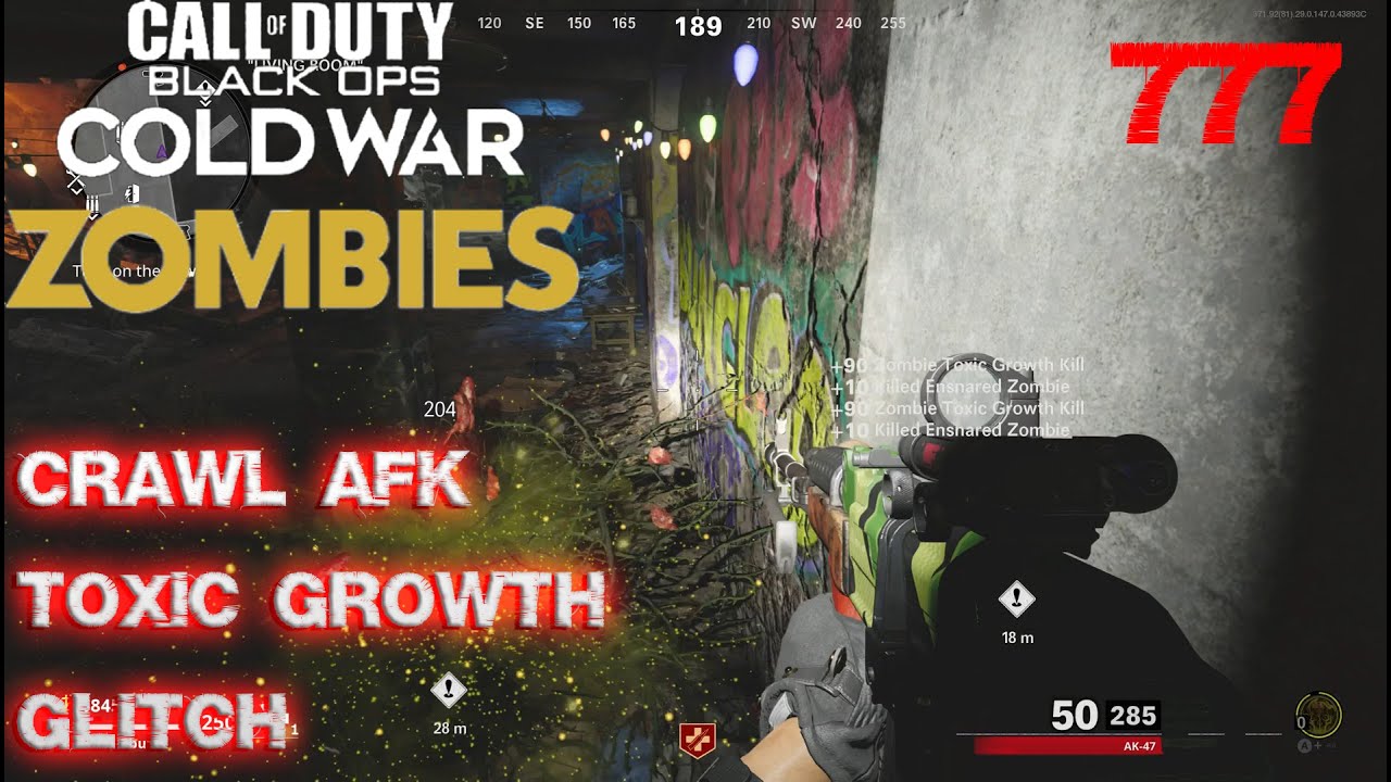 **INSANE EASY PRONE AFK TOXIC GROWTH GLITCH** Call Of Duty Cold War Zombies**ONLY ONE TOXIC GROWTH**