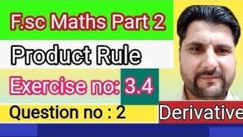 Derivative Product Rule | Maths Class 12 Chapter 3 Exercise 3.4 Question 1 | Akhtar Alitv1