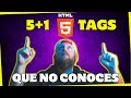 🧨5 ETIQUETAS HTML que NO conoces Y NECESITAS