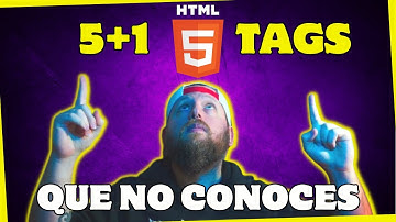 🧨5 ETIQUETAS HTML que NO conoces Y NECESITAS