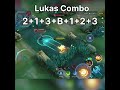 Lukas Beast Of Light Flash Combo Beast Form MLBB Shorts Mlbbshorts Mobilelegends
