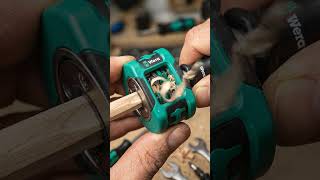 Wera Tool Magic! Turn Rough Wood Into Perfect Dowels in Seconds 😱 #tools #woodworking