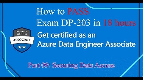 #9 How to Pass Exam DP-203 Azure Data Engineer Associate in 18 hours | Part 09 Securing Data Access