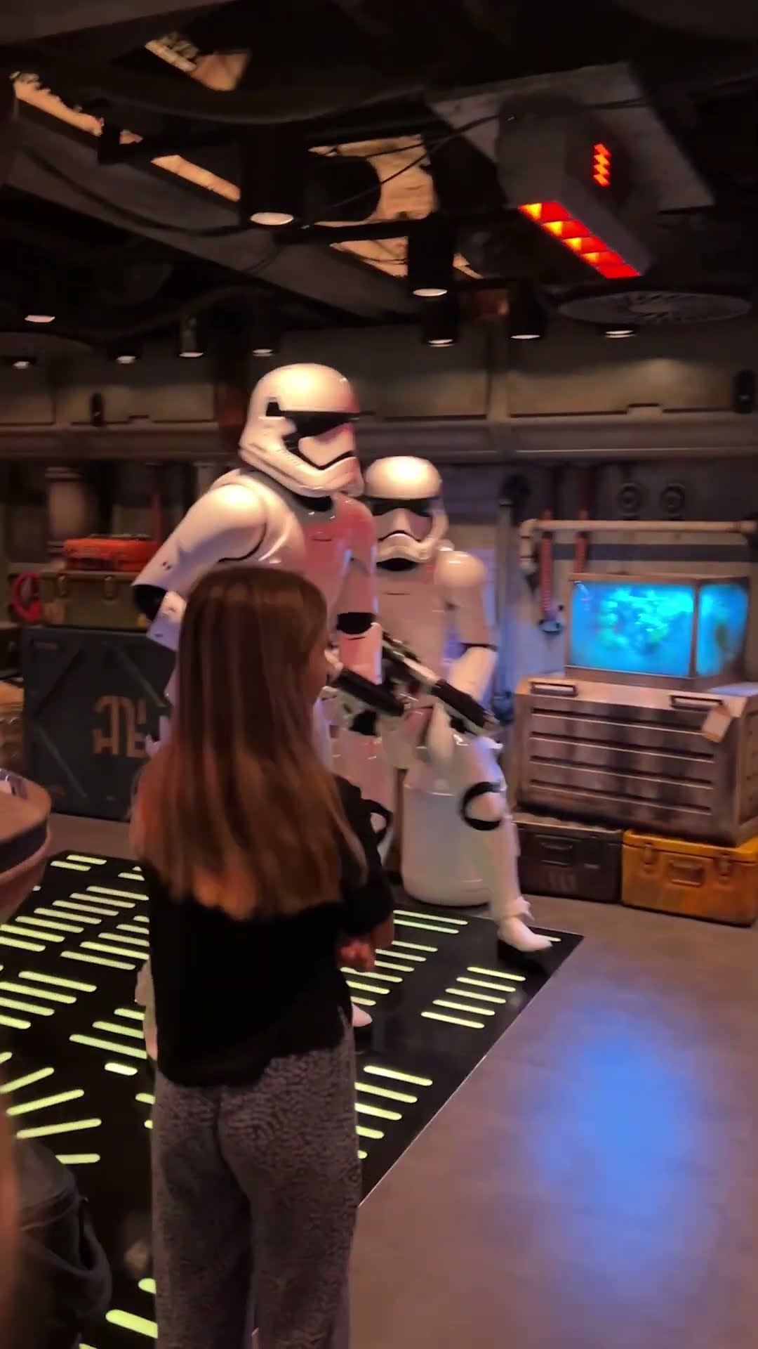 #starwars Storm Troopers! Disney gave us free tickets #disneytreasure  #disneycruiseline