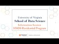 Uva school of data science admissions info session msds residential program