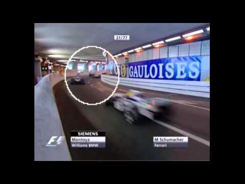 Montoya crashes Schumacher Monaco 2004 by magistar