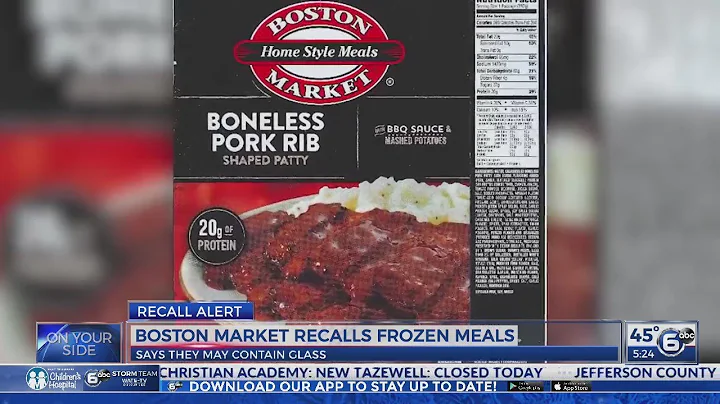 170,000 pounds of frozen boneless pork rib recalled due to possible glass contamination
