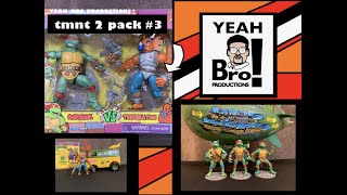 Teenage Mutant Ninja Turtles (TMNT) Wave 3: Raphael vs Triceraton. Walmart exclusives 2 pack review