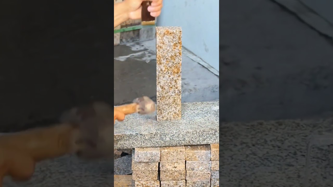 Accurately split marble in half 