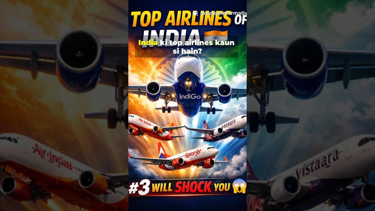 Top 6 Airlines of India 🇮🇳✈️ | Best Indian Airlines Ranked | #3 Will Shock You 😱