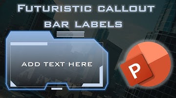 How to Design Amazing Futuristic Callout Bar Label on PowerPoint