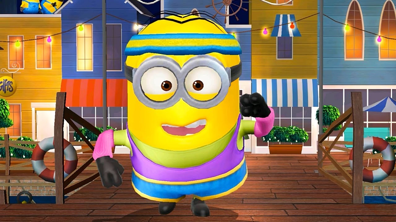 Bratt's workout minion completed run 12m20s task with Rocket ski props