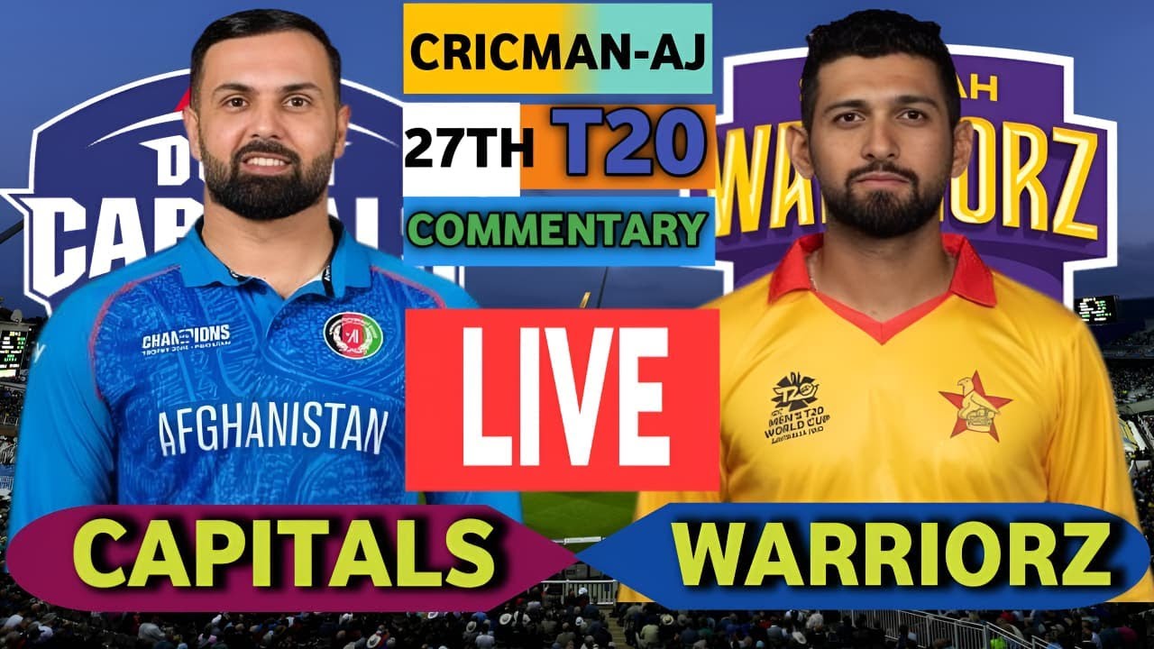 LIVE :DUBAI CAPITALS vs SHARJAH WARRIORZ 27th Match  | CricMan-AJ  | Today Match Commentary |