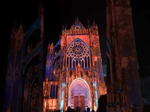 Cathédrale Metz mapping Noël 2019