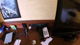 Hotel room at the Marriott Courtyard Hotel in Downtown memphis TN