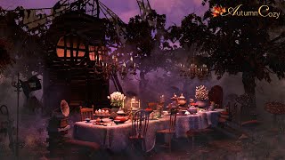 🍰🍵 TEA PARTY AMBIENCE: Tea Pouring, Sugar Cubes, Night Ambient Sounds, Chimes