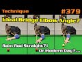 Ideal bridge elbow angle