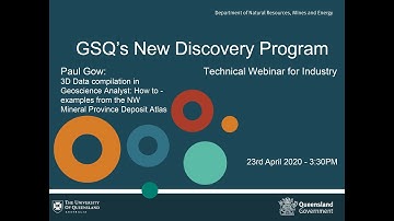 Paul Gow - 3D Data compilation in Geoscience Analyst