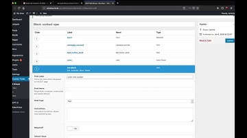 WP Gutenberg block contact form