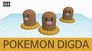1Day1Cad Pokemon Digda Tinkercad Know-How Style Education Stl Download