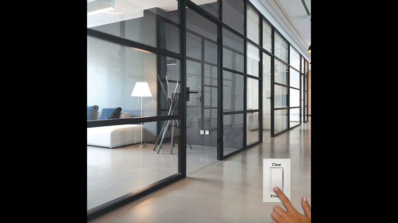 LC Privacy Glass installed in Demountable Partitions