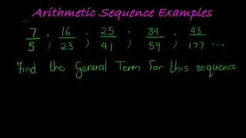 Finding arithmetic sequence example for IGCSE / IB LEVEL - SAT LEVEL Math