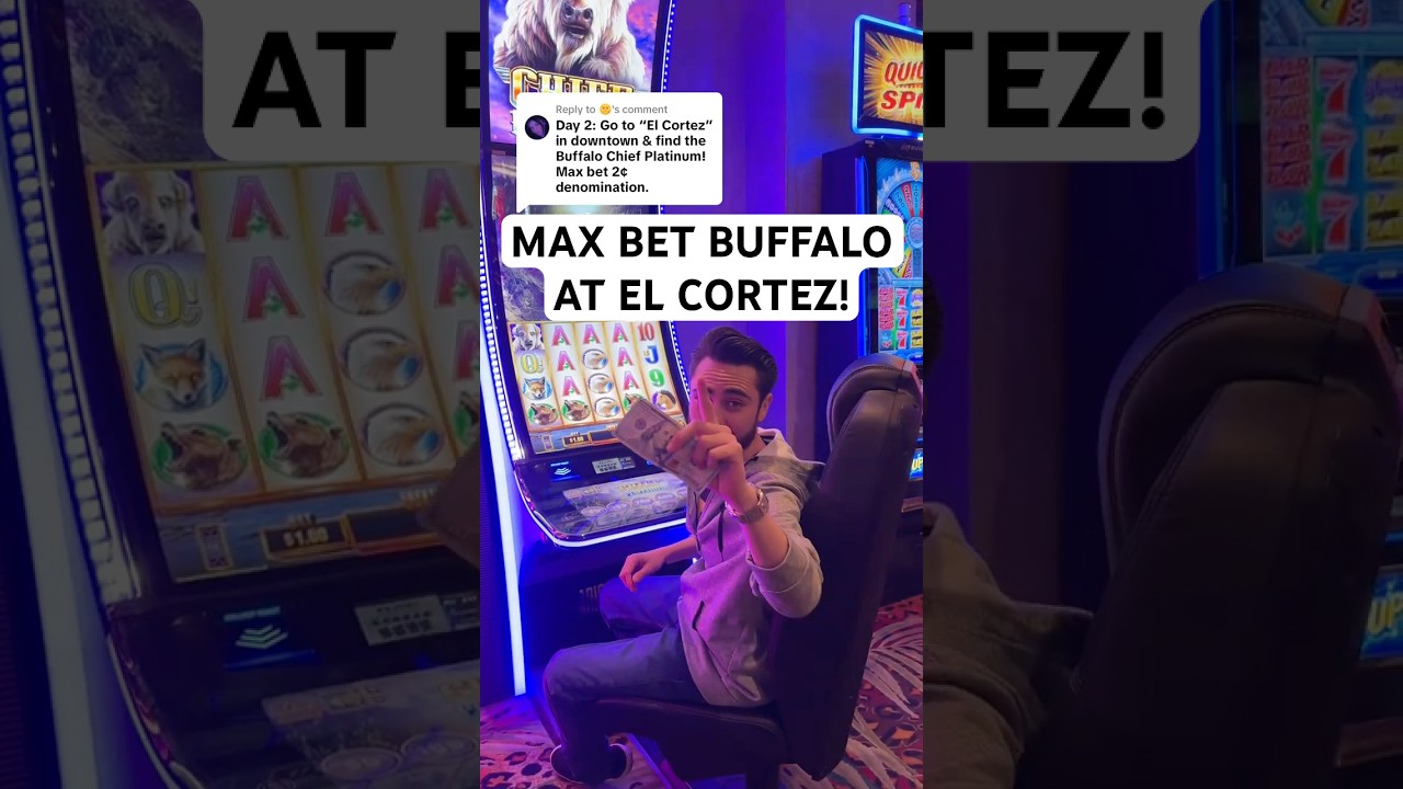 giochi gratis slot machine MAX BET On This Buffalo at El Cortez in vegas slots