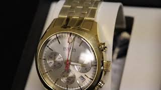 Bulova 97B150 Men's Accutron II Surveyor Gold-Tone Quartz Watch  #BulovaWatches @Purchase_Direct - YouTube