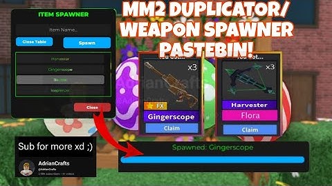Best Mm2 Script! Weapon Spawner ✨📜Pastebin Link | Murder Mystery 2 Latest Working 2025 📜💥