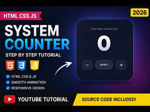 I Built a Counter App with HTML CSS & JavaScript | #shorts