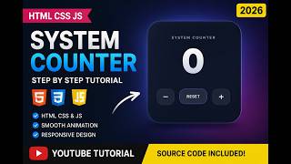 I Built a Counter App with HTML CSS & JavaScript | #shorts