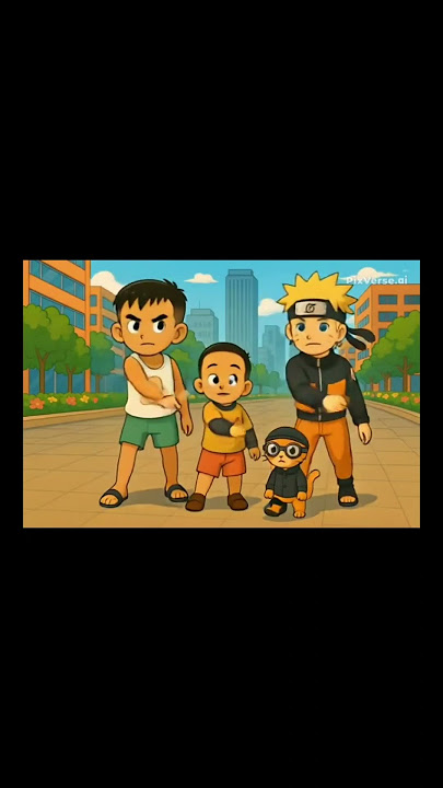 Naruto ikutan joget dengan alfa dan idan#naruto #music #cartoon #kartun