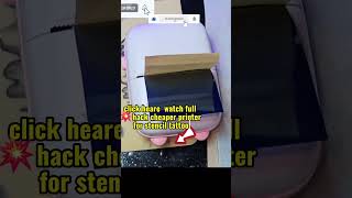 Hack Mini Printer For Tattoo Stencils