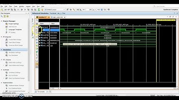 Simulation of VHDL Code controlling 8x8 LED Matrix