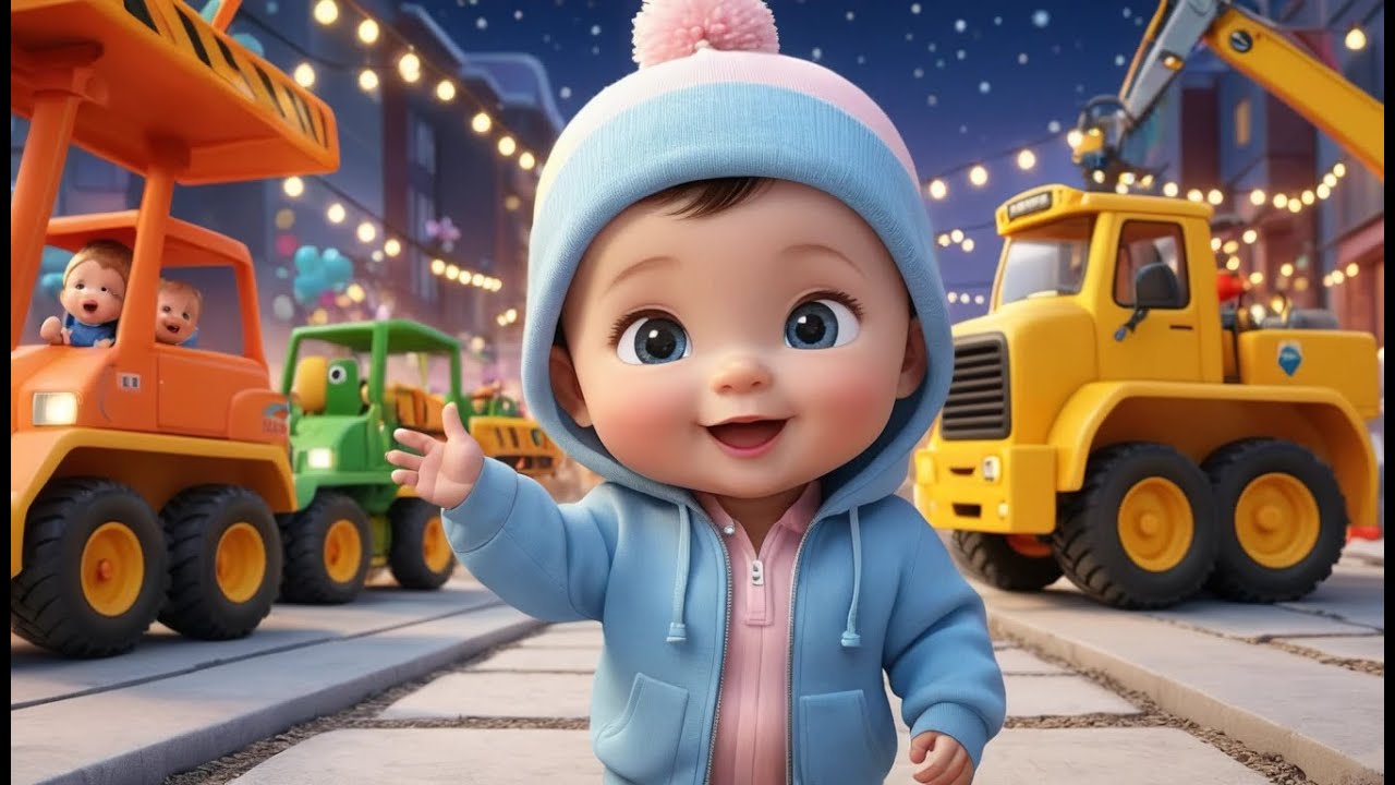 New Year Construction Vehicles Show | Fun Learning & Action Song for Toddlers