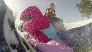 Lucy sledding 4