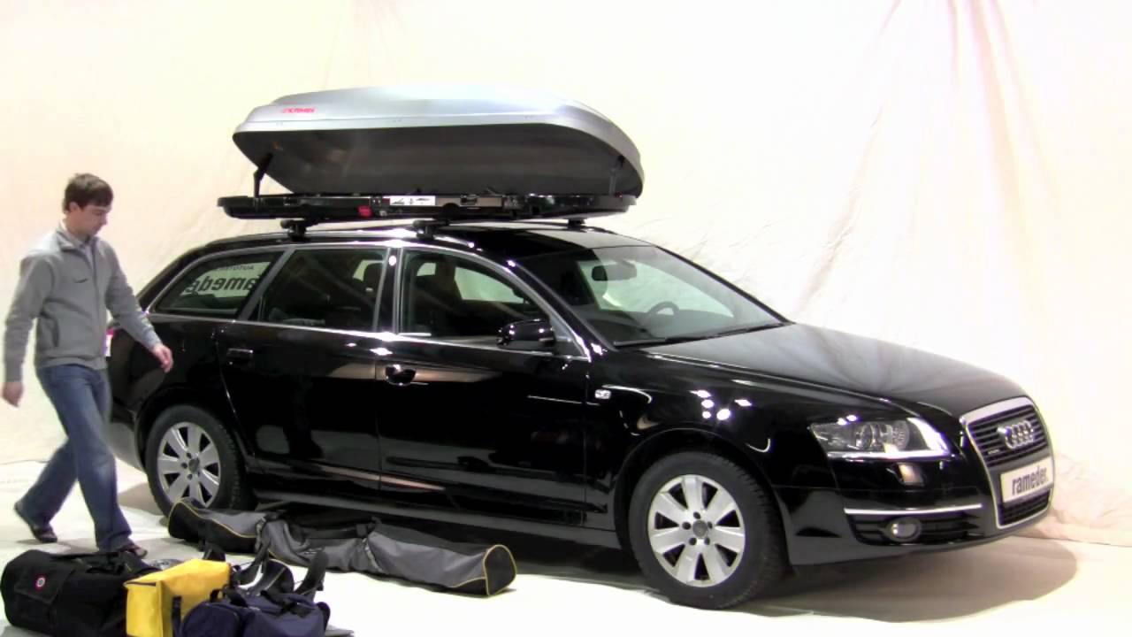 Kamei - große Dachbox in silber leicht und einfach montiert | Rameder Anhängerkupplung