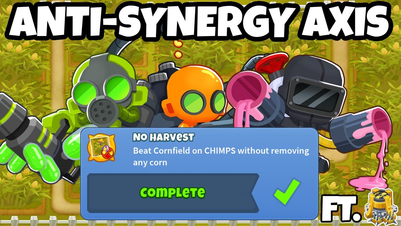 Glue Axis (Anti-Synergy Axis) In BTD6 | No Harvest (ft. Pspike)