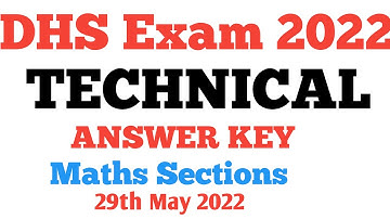 dhs answer key 2022  // Maths Paper Solved // 𝙀𝙭𝙖𝙢 𝙙𝙖𝙩𝙚 29 𝙈𝙖𝙮 2022  ​@FSirAcademy ​