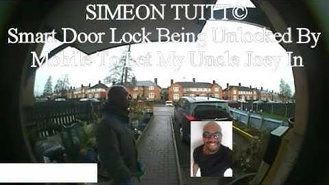 Simeon Tuitt Smart Door Smart Lock Unlocking For Uncle Joey Using Smart Lock Z-Wave Remote Unlocking