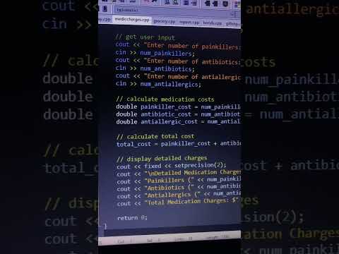 medic cost c++#coders