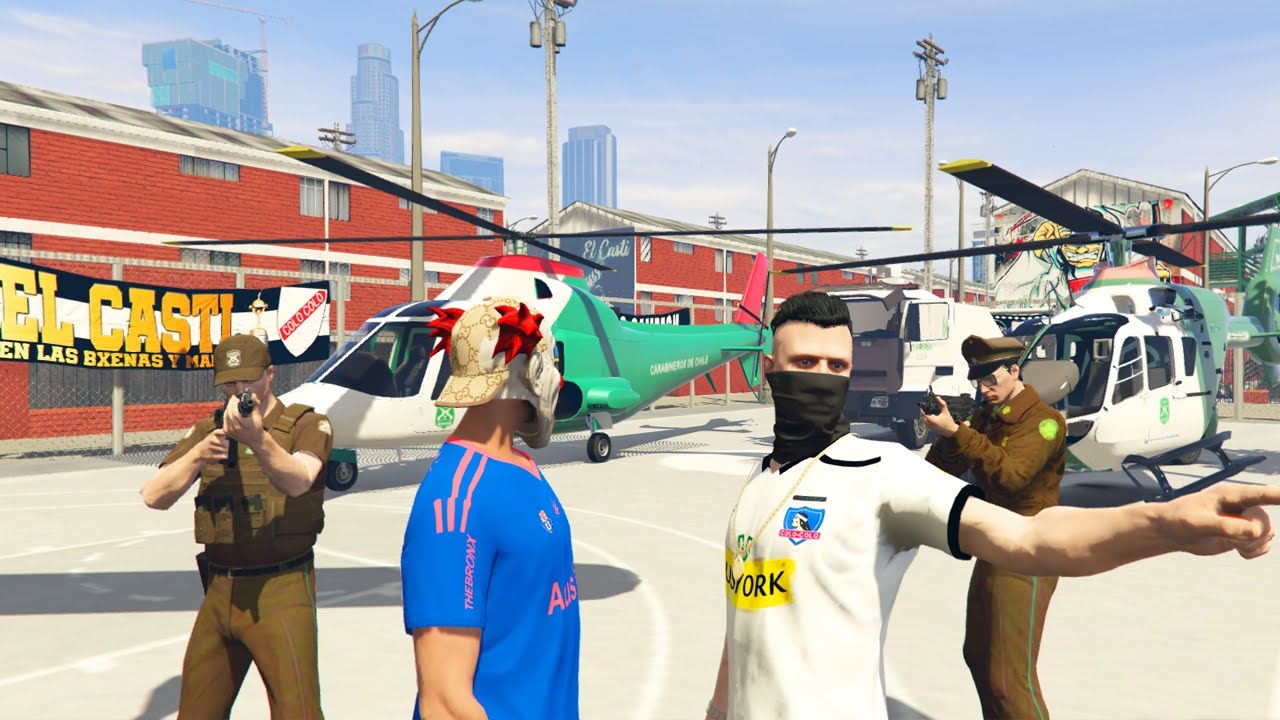 ⚪⚫Llegan Los Carabineros A Enfrentar A Las Barras Bravas🔴🔵 GTA 5 RP