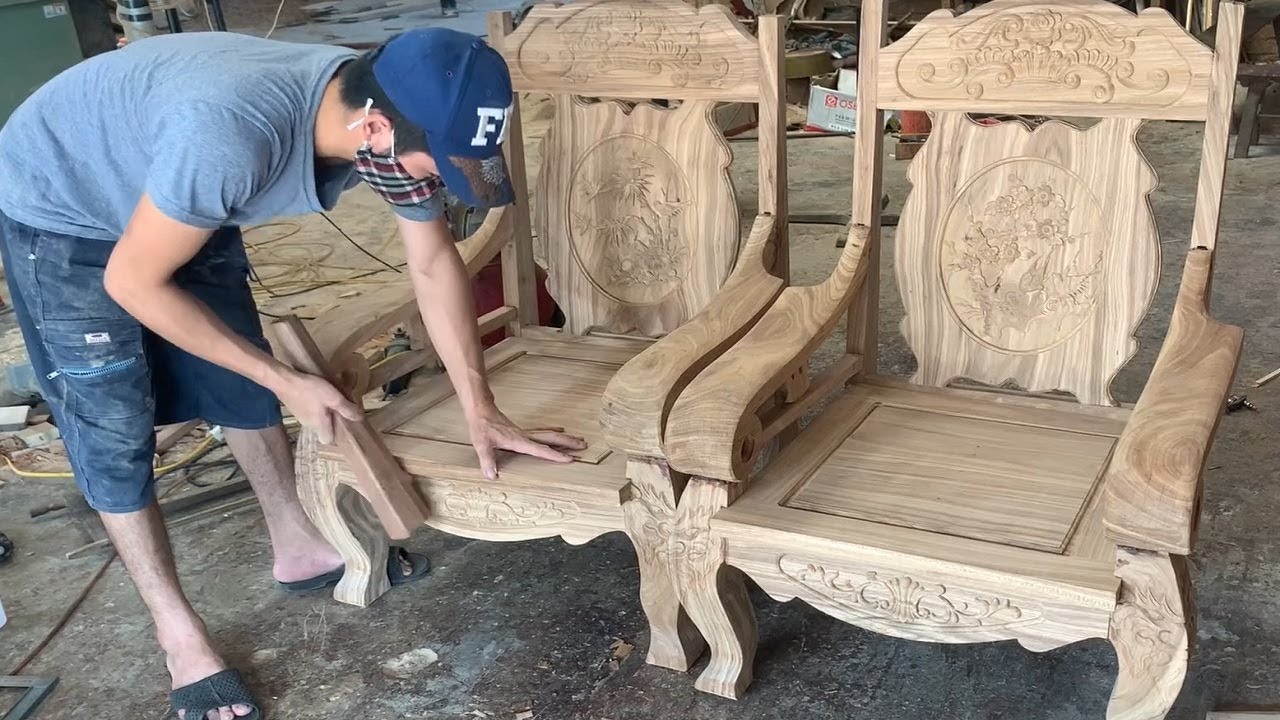 #Amazing Techniques Carpenters Woodworking Skills - Assembly An Antique Chairs In A Modern Style
