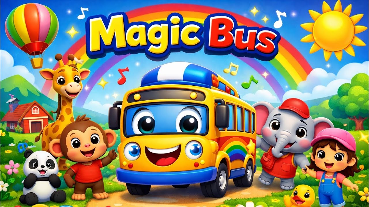 Magic Bus: Animals, Numbers, Colors & Fun Learning!