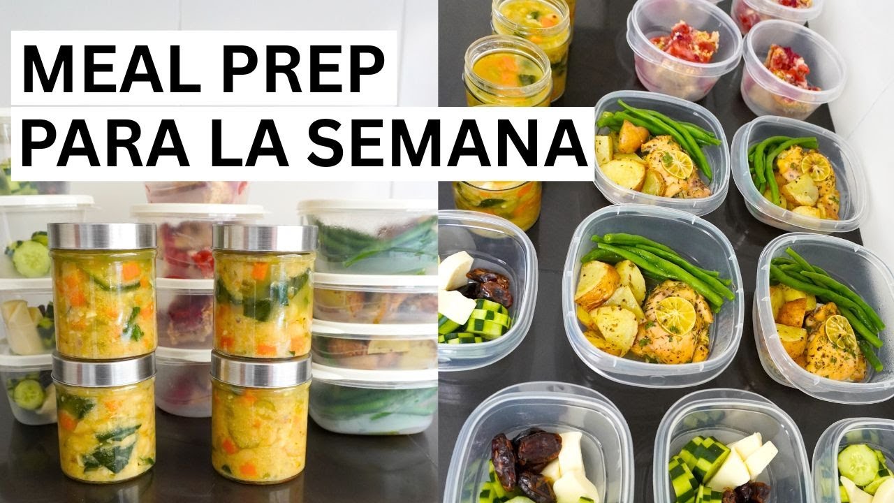 Meal Prep Saludable para la Semana | 16 Comidas
