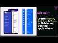 .NET Maui Apps | How to create Flyout, Tab Bar and Tabs in Maui Mobile and Desktop applications.