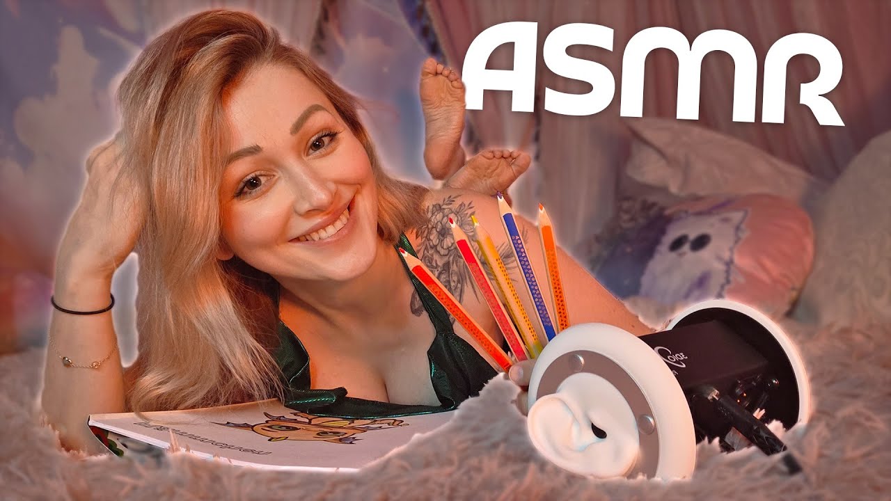 ASMR Coloring & Drawing With You In Bed ✨