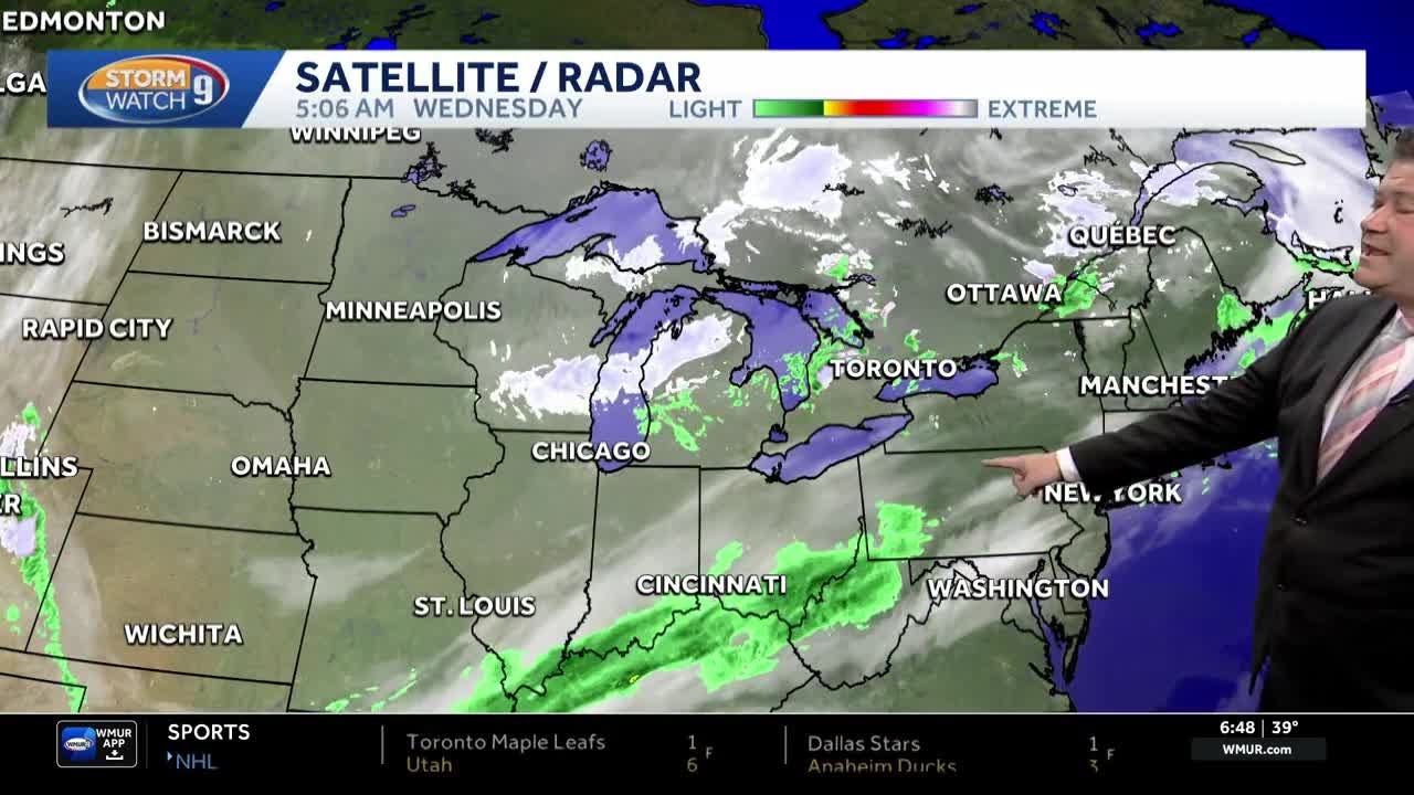 Video: Mostly dry Wednesday before light rain, mixed showers - YouTube