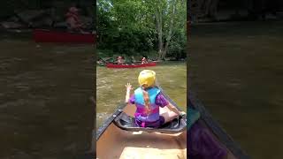 Canoeing Down Sugar Creek In Indiana! Lots Of Fun! 👱‍♂️👱‍♀️👍