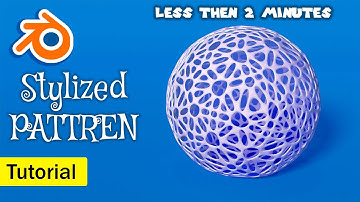 How to make stylized Pattern sphere in blender | blender tutorial for beginners